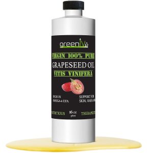 GreenIVe Grapeseed Oil Organically Grown 100% Pure Cold Pressed Light Flavor High Tempurature Cooking