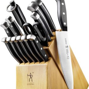 HENCKELS Premium Quality 15-Piece Knife Set with Block, Razor-Sharp, German Engineered Knife