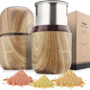 COOL KNIGHT Electric Herb Grinder [Large Capacity/High Rotating Speed]-Electric Grinder for Spices and Herbs