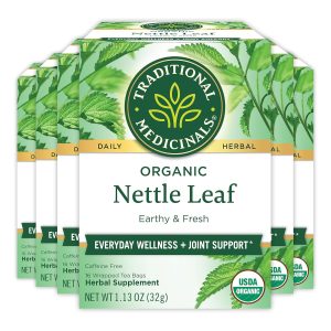 Traditional Medicinals Organic Nettle Herbal Leaf Tea, 16 Tea Bags (Pack of 6)